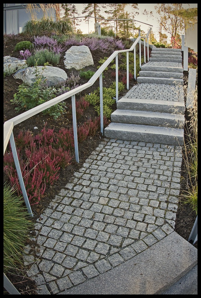 Villa Ekman, detalj stengång